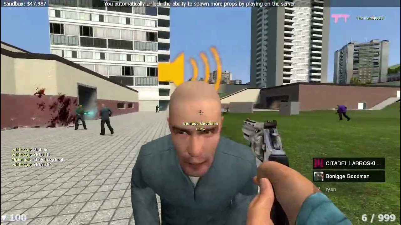 9 year old has a mega crashout and gets banned - Super Gmod Server