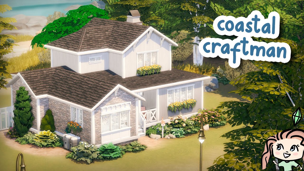 Coastal Craftsman Home 🌊 || The Sims 4 Limited Packs Speed Build