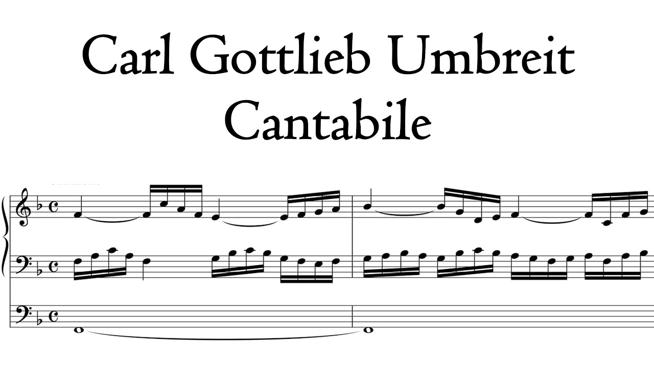 Umbreit - Cantabile - Walcker/Eule organ, Annaberg, Hauptwerk