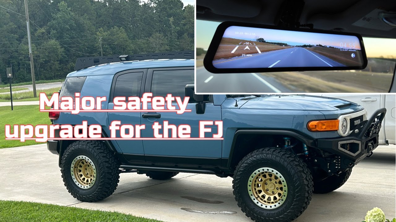 Making My FJ Cruiser Safer with the WOLFBOX G900 Pro Dash Cam + Rear Cam!