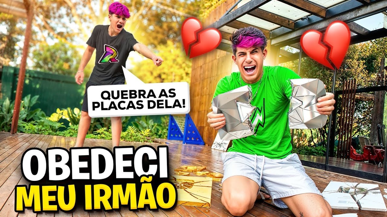 OBEDECI MEU IRMÃO POR 24 HORAS *deu ruim?