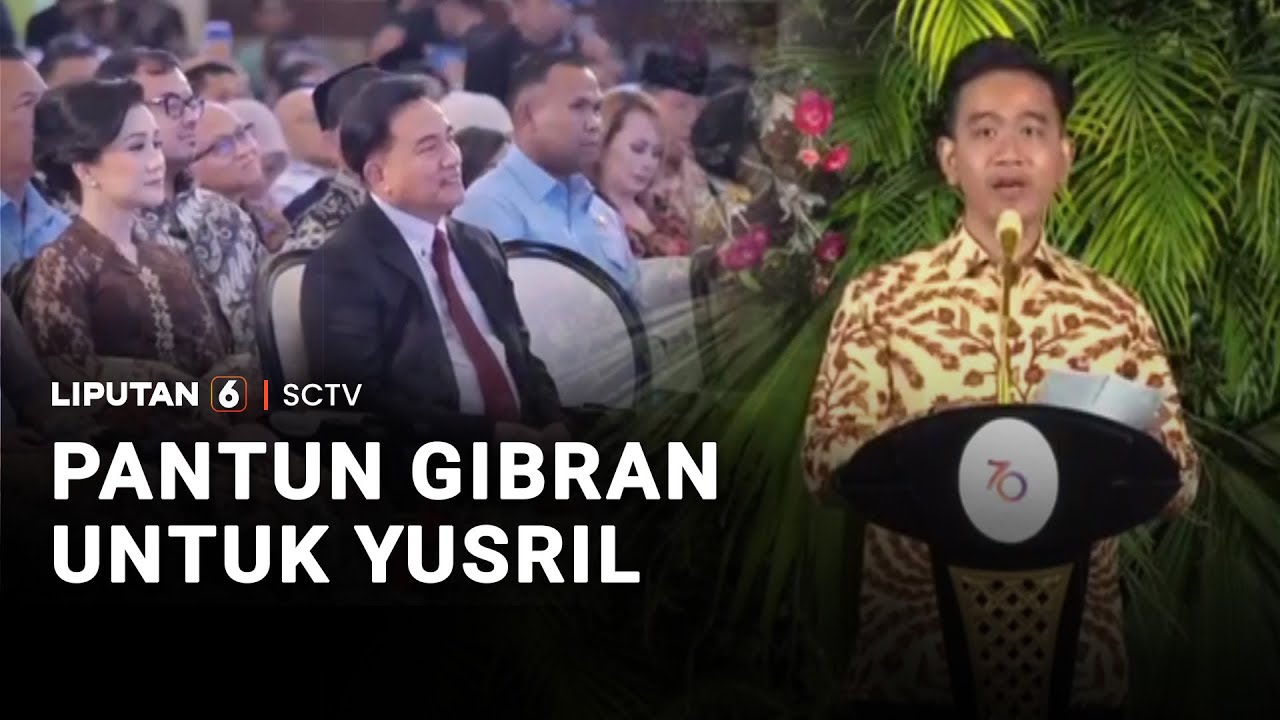 Pantun Gibran untuk Yusril | Liputan 6