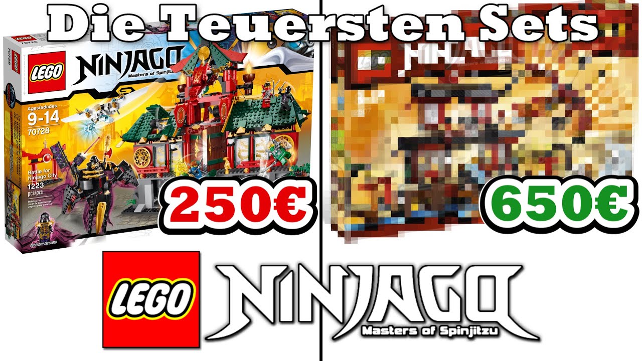 Die TOP 10 teuersten LEGO Ninjago Sets HEUTE | Lego Ninjago Deutsch