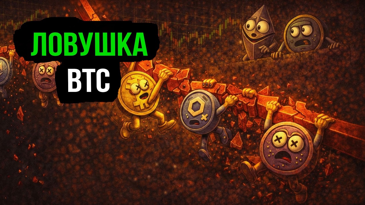 БИТКОИН: Бычий флаг или Медвежий ретест? Разбор