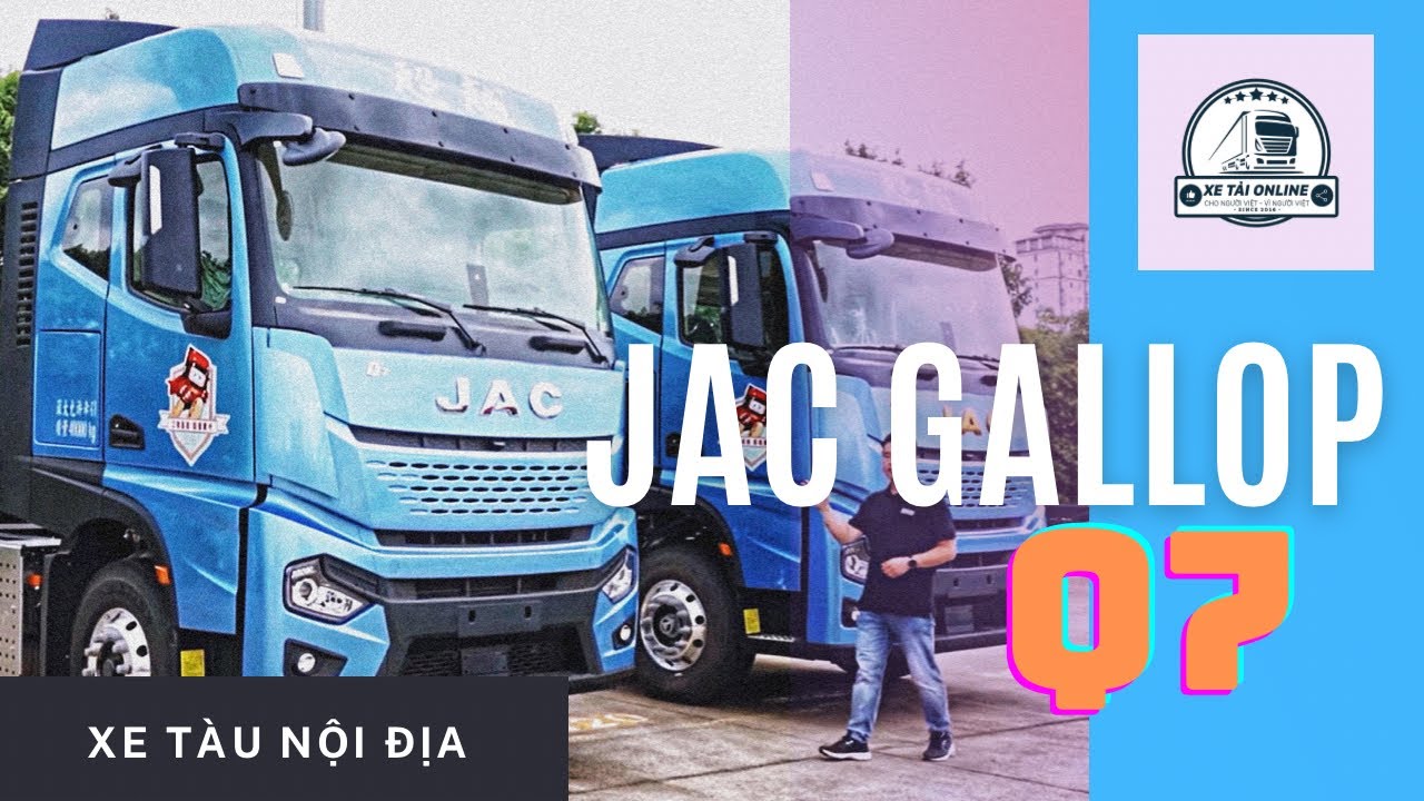 Xe đầu kéo JAC GALLOP Q7 động cơ Cummins thế hệ mới, số tự động, dẫn đầu phân khúc xe Trung Quốc
