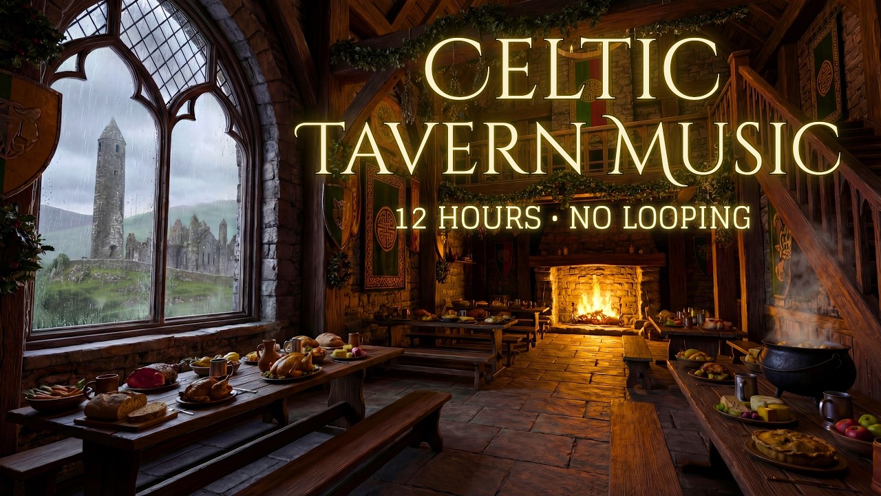Mellow Medieval Tavern Music | 12 Hours of Celtic Melodies for Study, Sleep & Good Vibes