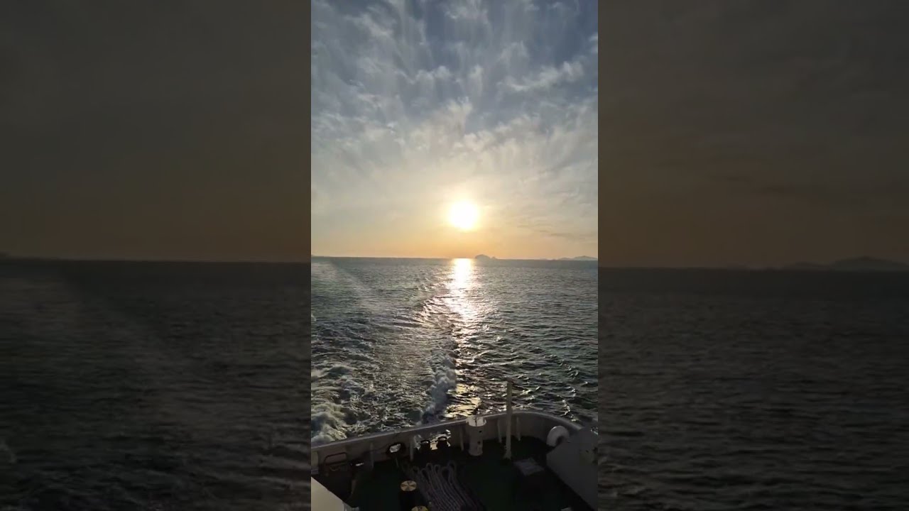 남해바다 실시간 #노을#