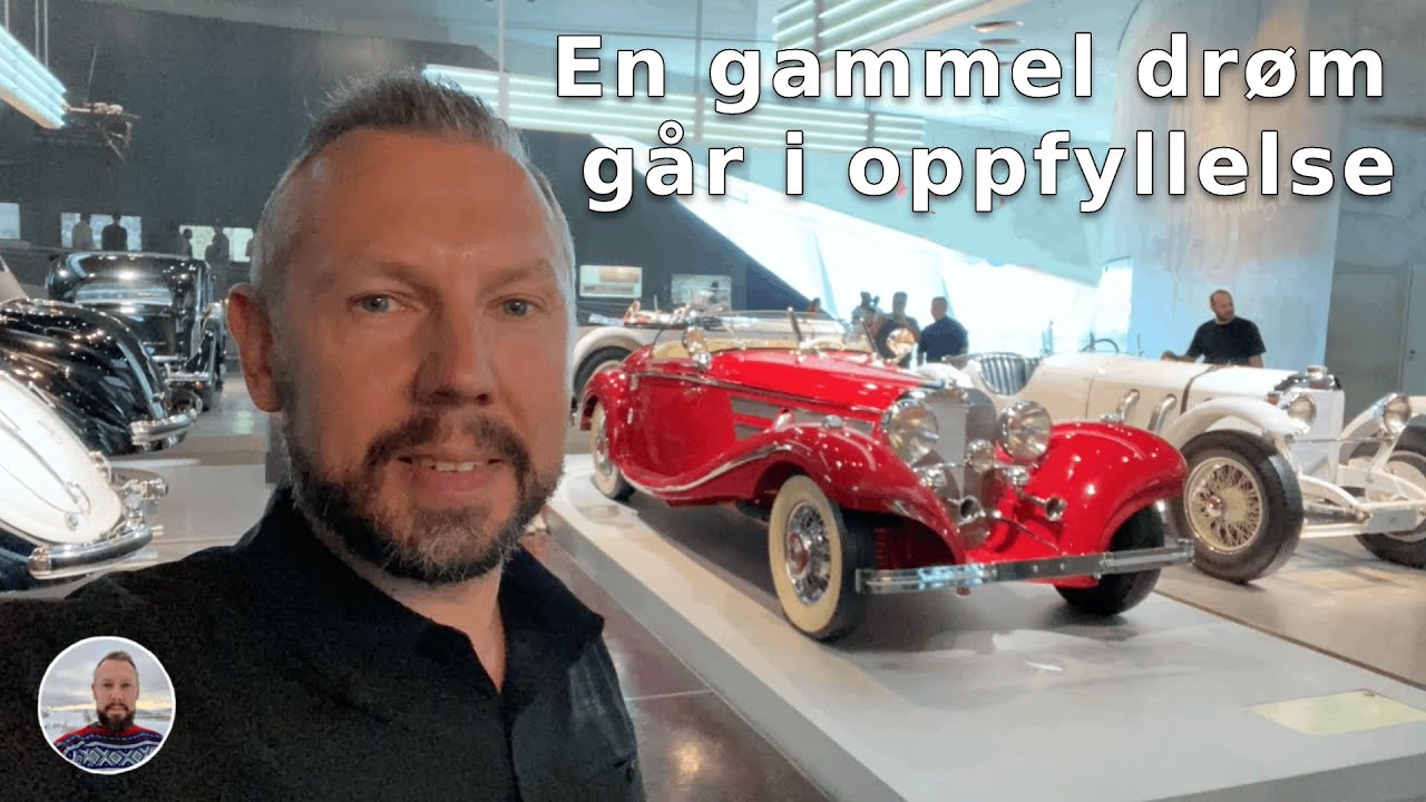 Jeg besøker Mercedes-Benzmuseet i Stuttgart - Med bobil i Tyskland (vanlife norge / husbil)