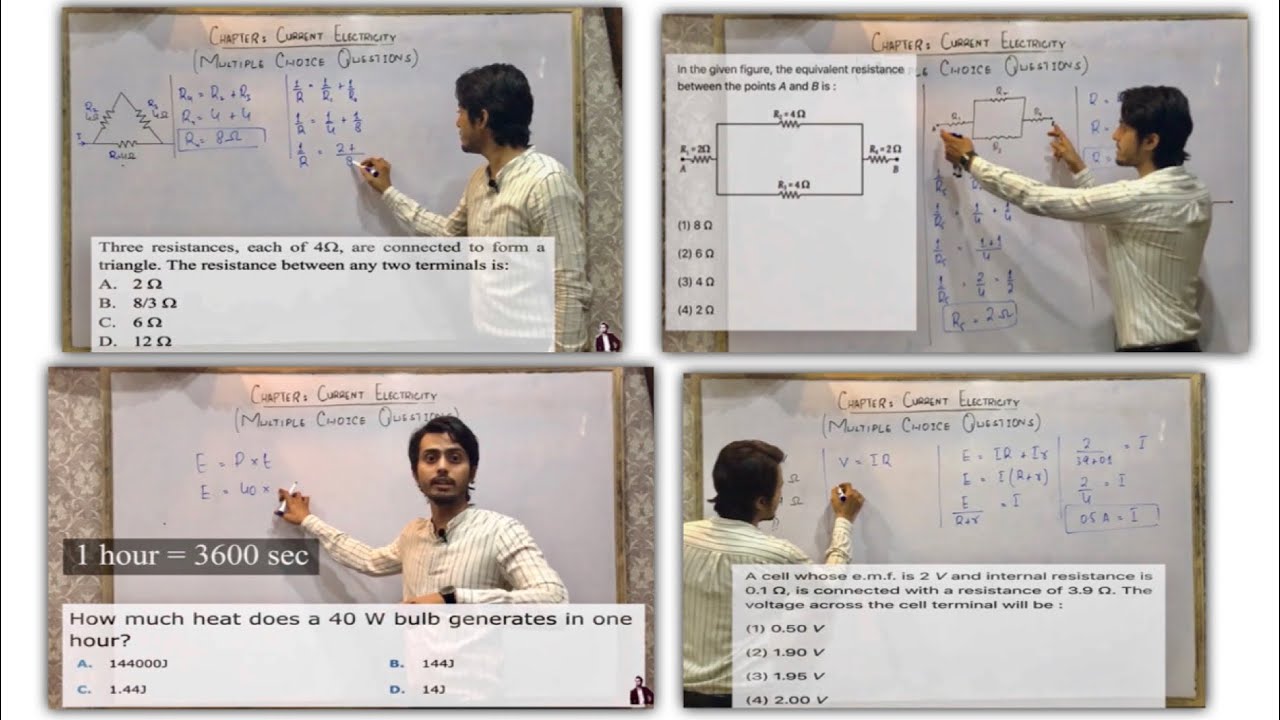 Mcq's - Current Electricity | Explanation | Most common | Easier way
