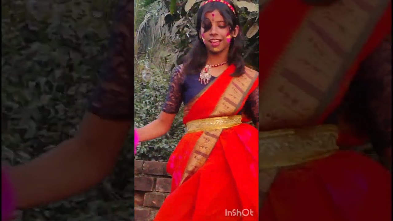 আজ ফাগুনে আগুন লাগে  (Holi spacial )Dance cover by Misti 