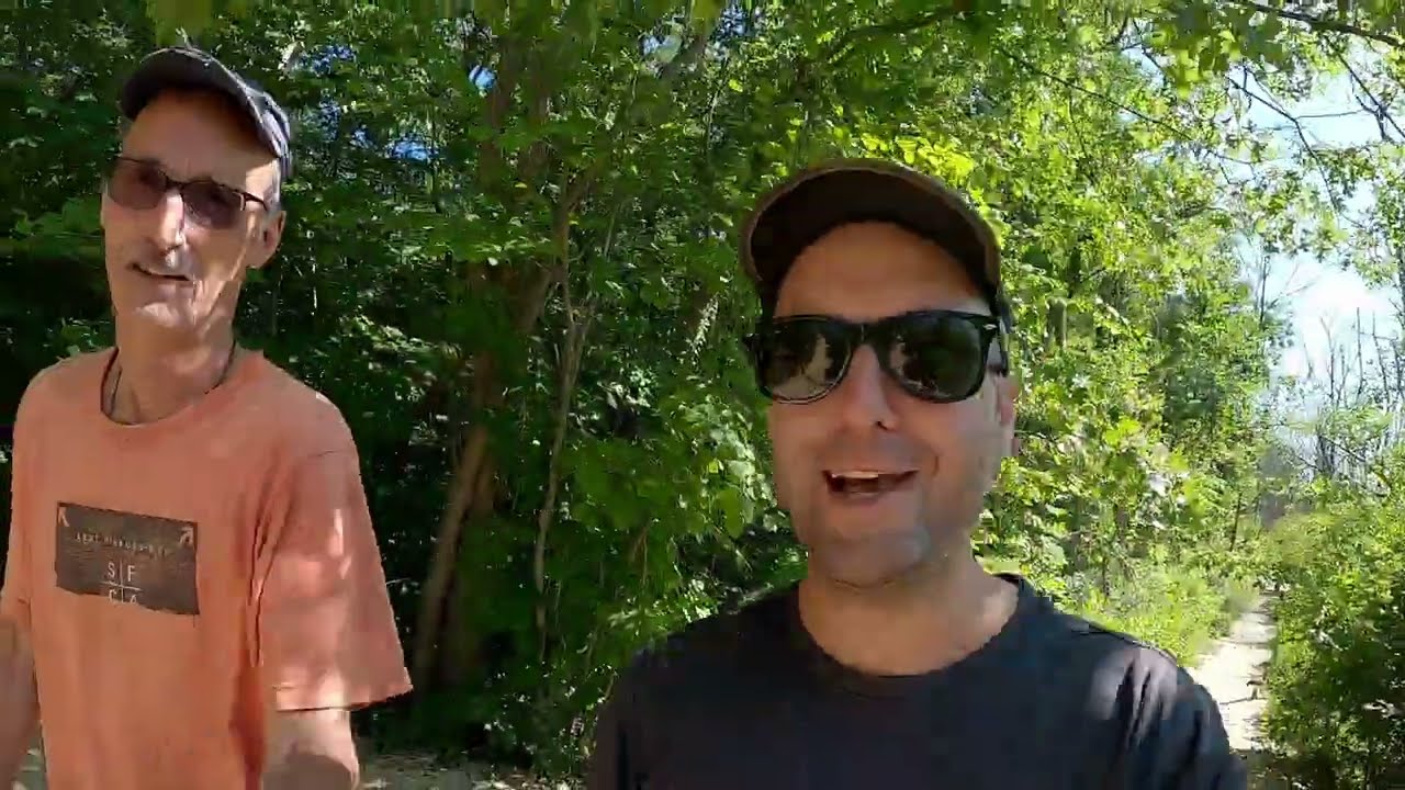 Hiking Grand Mere State Park over looking Lake Michigan, USA