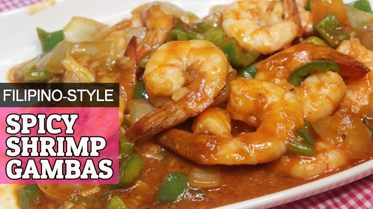 SPICY SHRIMP GAMBAS | FILIPINO STYLE | HUNGRY MOM COOKING