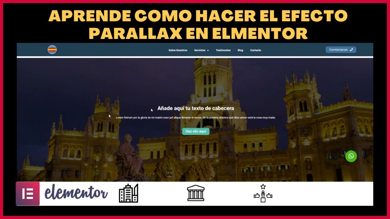 🔵 elementor parallax effect ✅ 2023 🚀