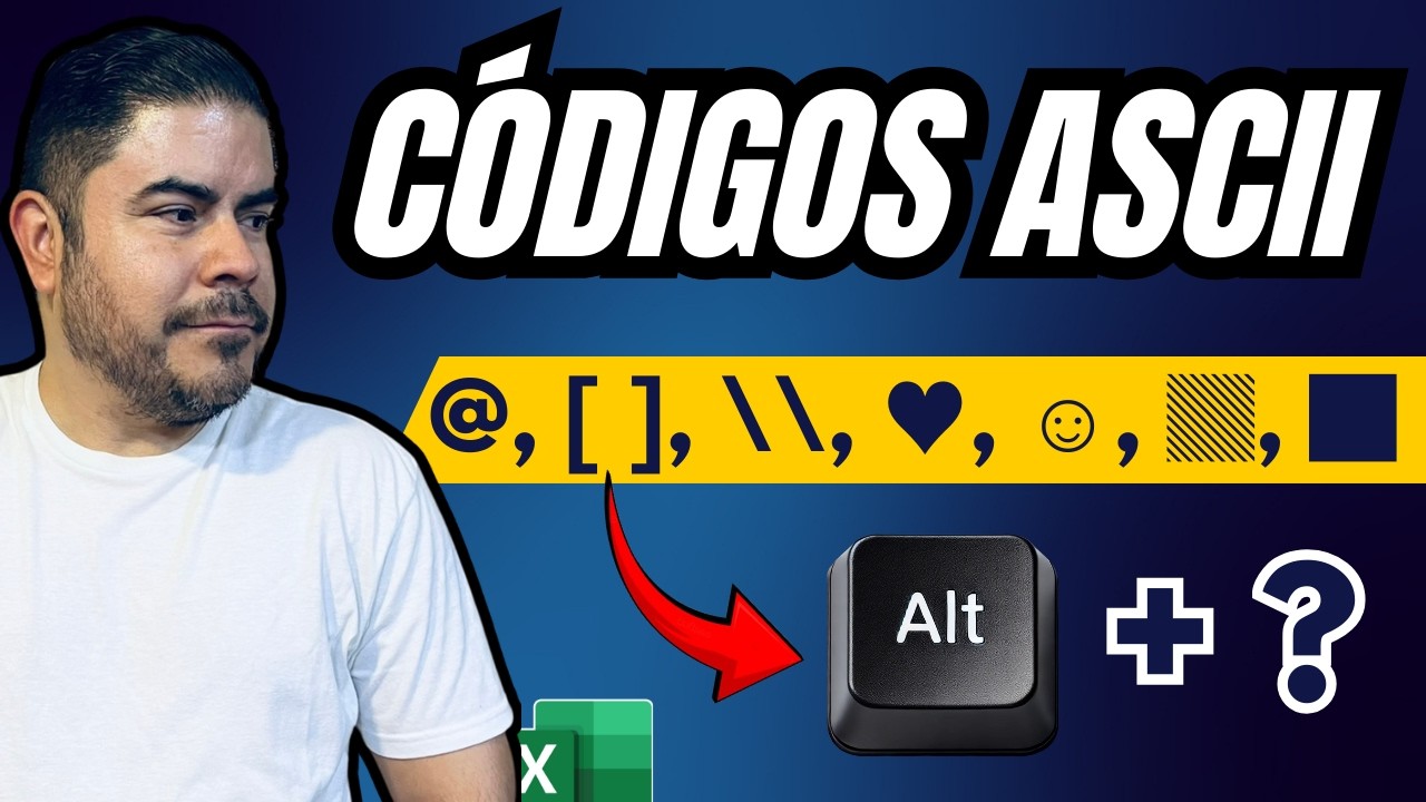 ¿Cómo saco la arroba y otros símbolos? Crea una Tabla ASCII en Excel Fácilmente