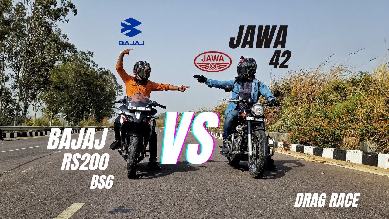 Bajaj RS200 Bs6 Vs Jawa 42 Top End Race Ab Ayega Maza | Ksc Vlogs