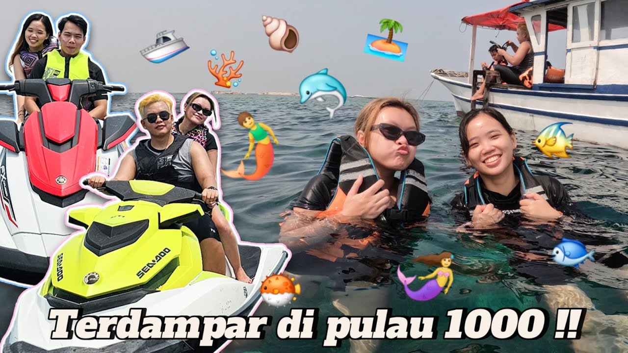 4 YOUTUBER Terdampar Di Pulau !! Liburan Sama LenLen ?!! 🌊🐠🏝️