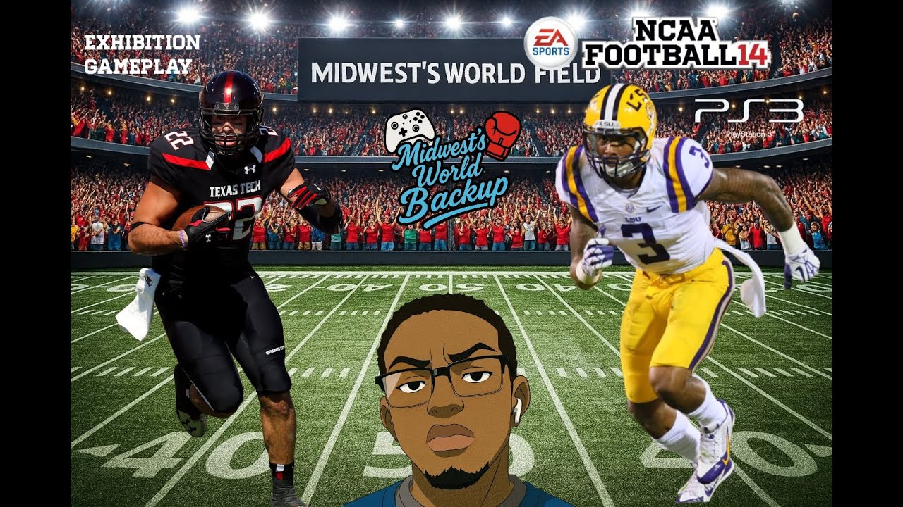 Игровой процесс NCAA Football 14 |PS3| с комментариями |Техас Тек против LSU|