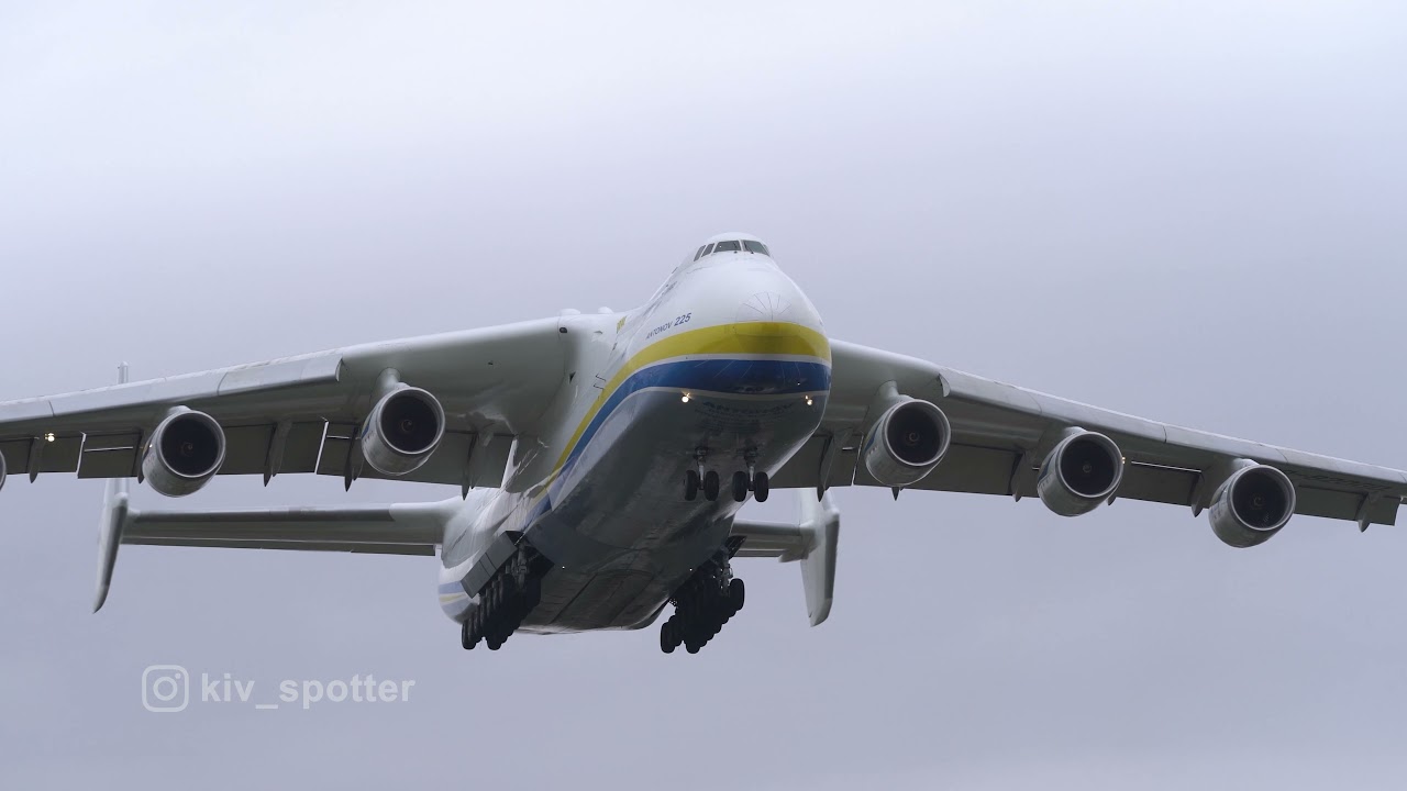 4K Antonov AN-225 Mrya Landing at Bucharest International Airport, Henri Coanda | LROP | 07.10.2021