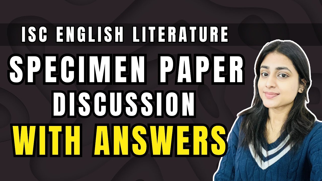 ISC English Literature Specimen Paper 2026 | Score 80/80 Guide