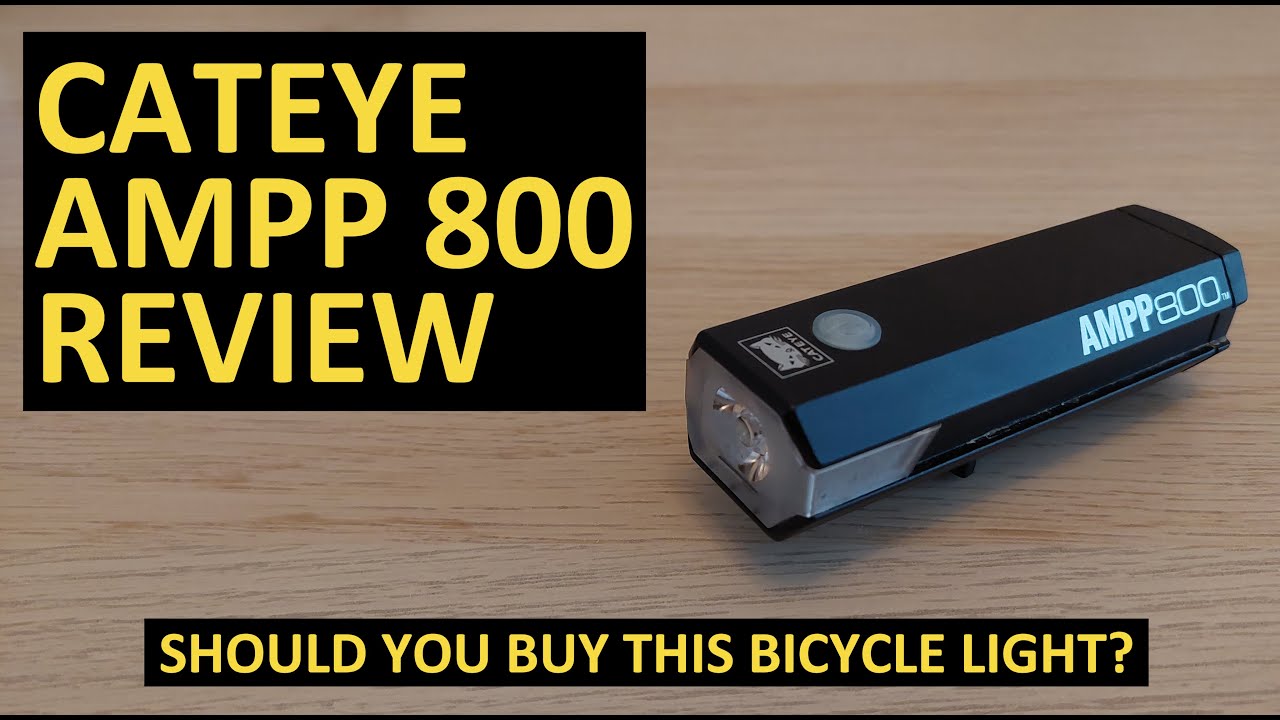 Обзор Cateye AMPP 800 || Стоит ли покупать этот велосипедный фонарь?