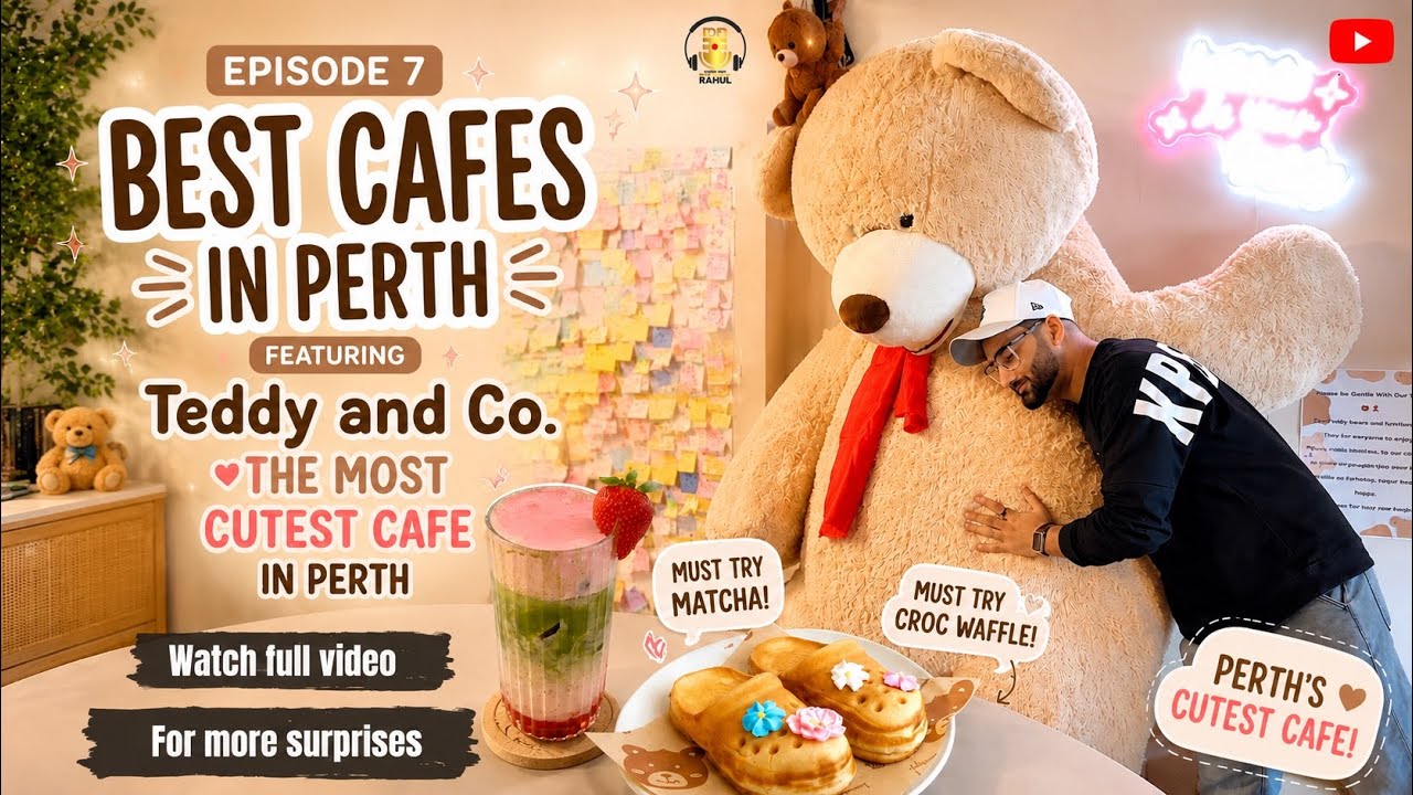 Episode- 7 | Best Cafes in Perth | Teddy and Co | Most Cutest Cafe in Perth | Perth | #perth #vlog 