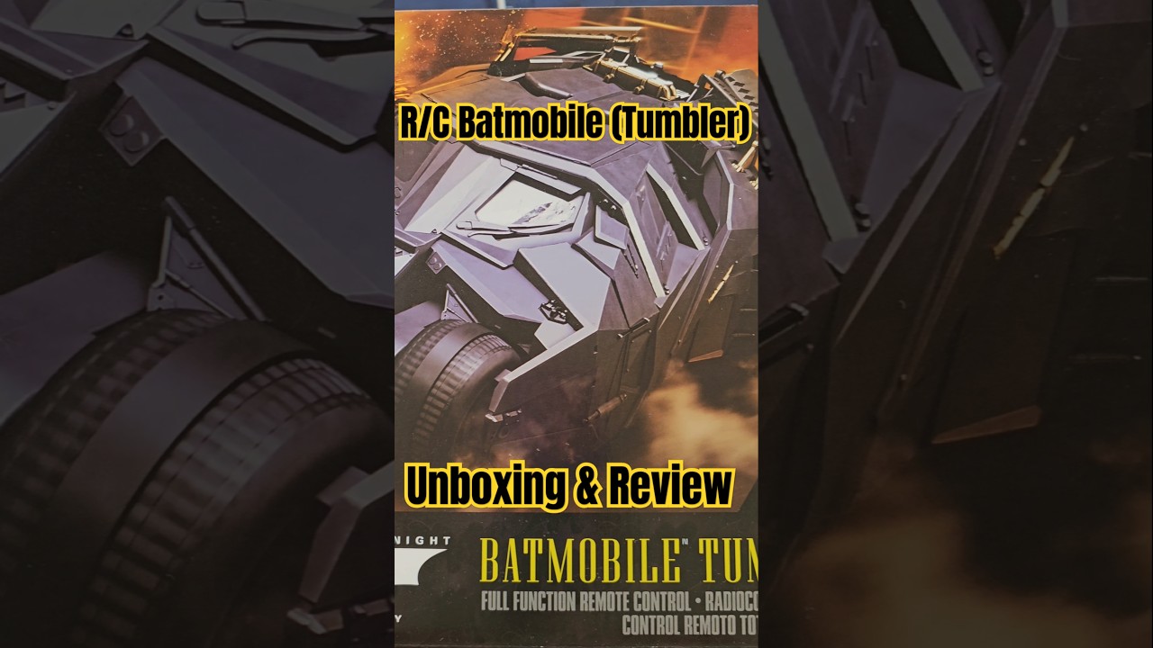 R/C Batmobile (Tumbler) Unboxing & Review | Batman #shorts #unboxing #batman #batmobile