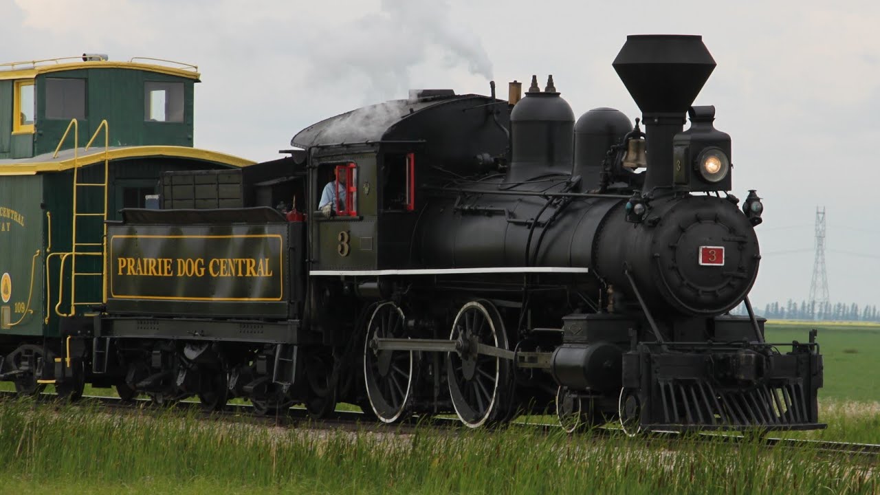 Prairie Dog Central's Vintage 4-4-0 Steam Locomotive In Action! (7/16/2023)