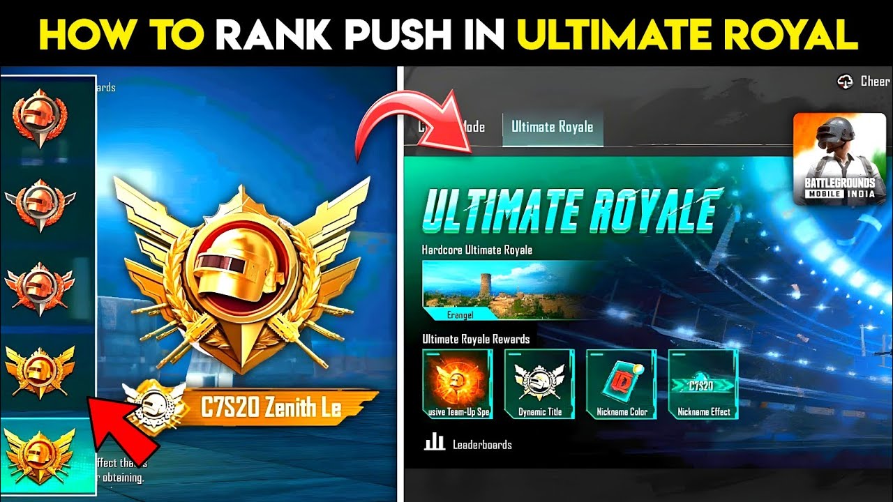 BGMI ULTIMATE ROYAL TIPS AND TRICKS | HOW TO REACH LEGEND IN ULTIMATE ROYAL | NEW ULTIMATE ROYAL