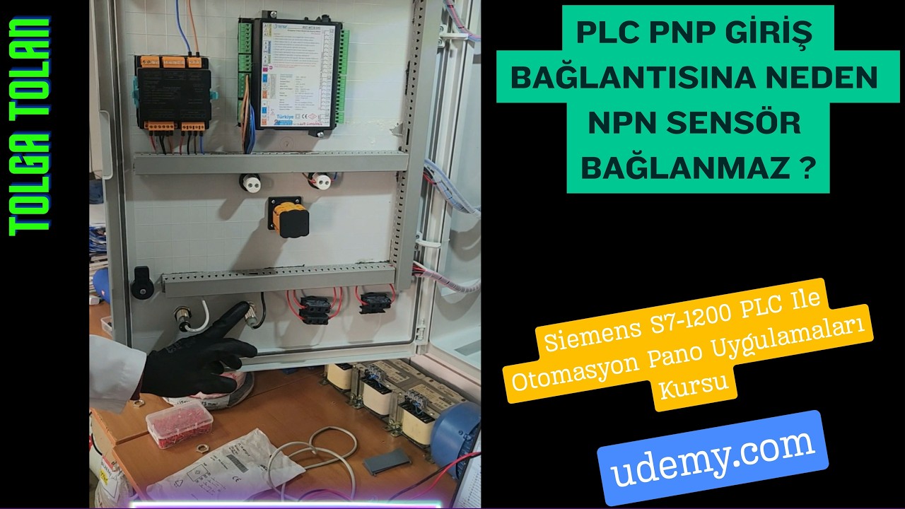 ✴️PLC PNP Giriş Bağlantısına Neden NPN Sensör Bağlanmaz 👍Siemens S7-1200 İle Otomasyon Pano Kursu