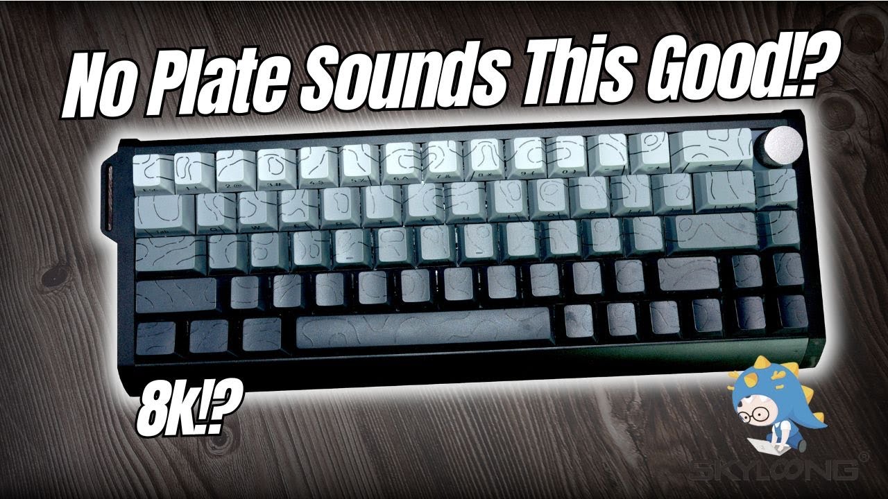 Incredible For Gaming and Innovative With No Plate!  Skyloong GK68HE Aluminum