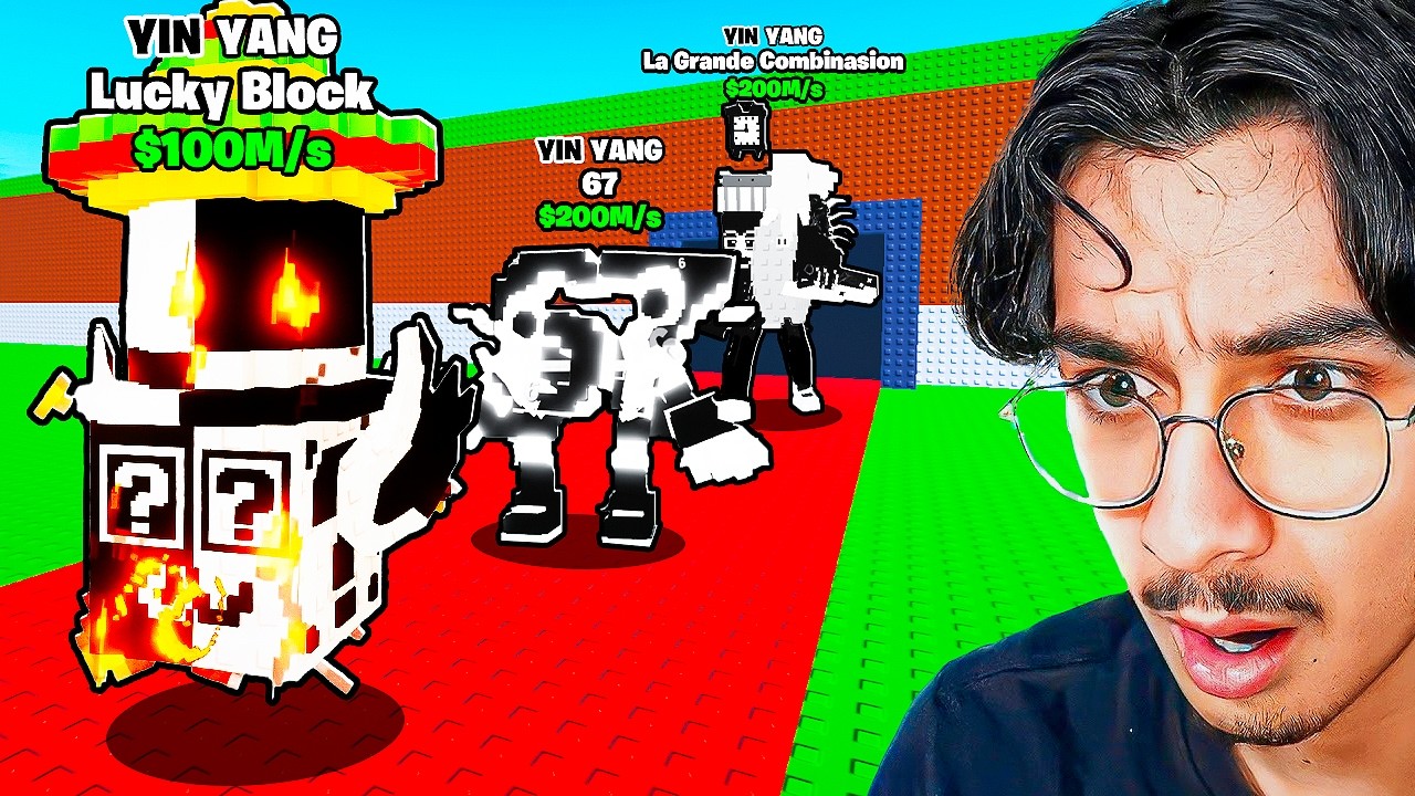 J'ai OUVERT 100 LUCKY BLOCKS YIN YANG sur STEAL A BRAINROT...