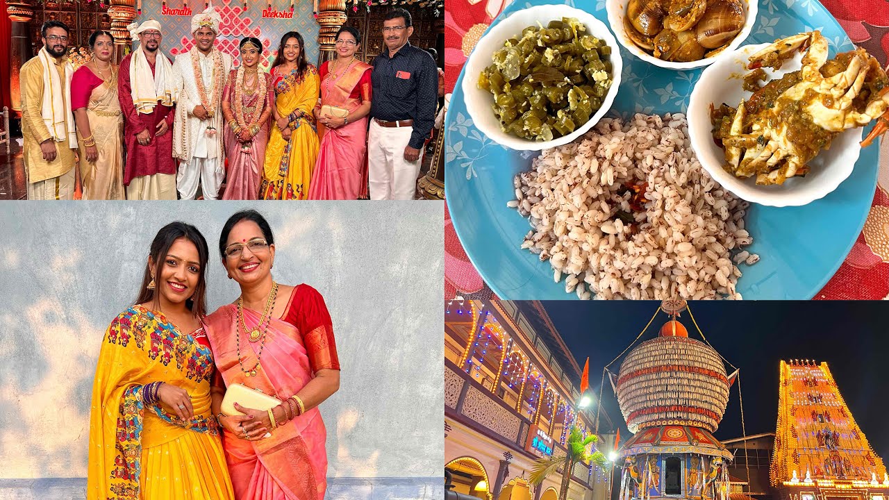 Wedding in Udupi 😍 ಅಮ್ಮನ ಕೈ ರುಚಿ ಅಡುಗೆ 🫶🏼 Temple Rounds and a good time at home