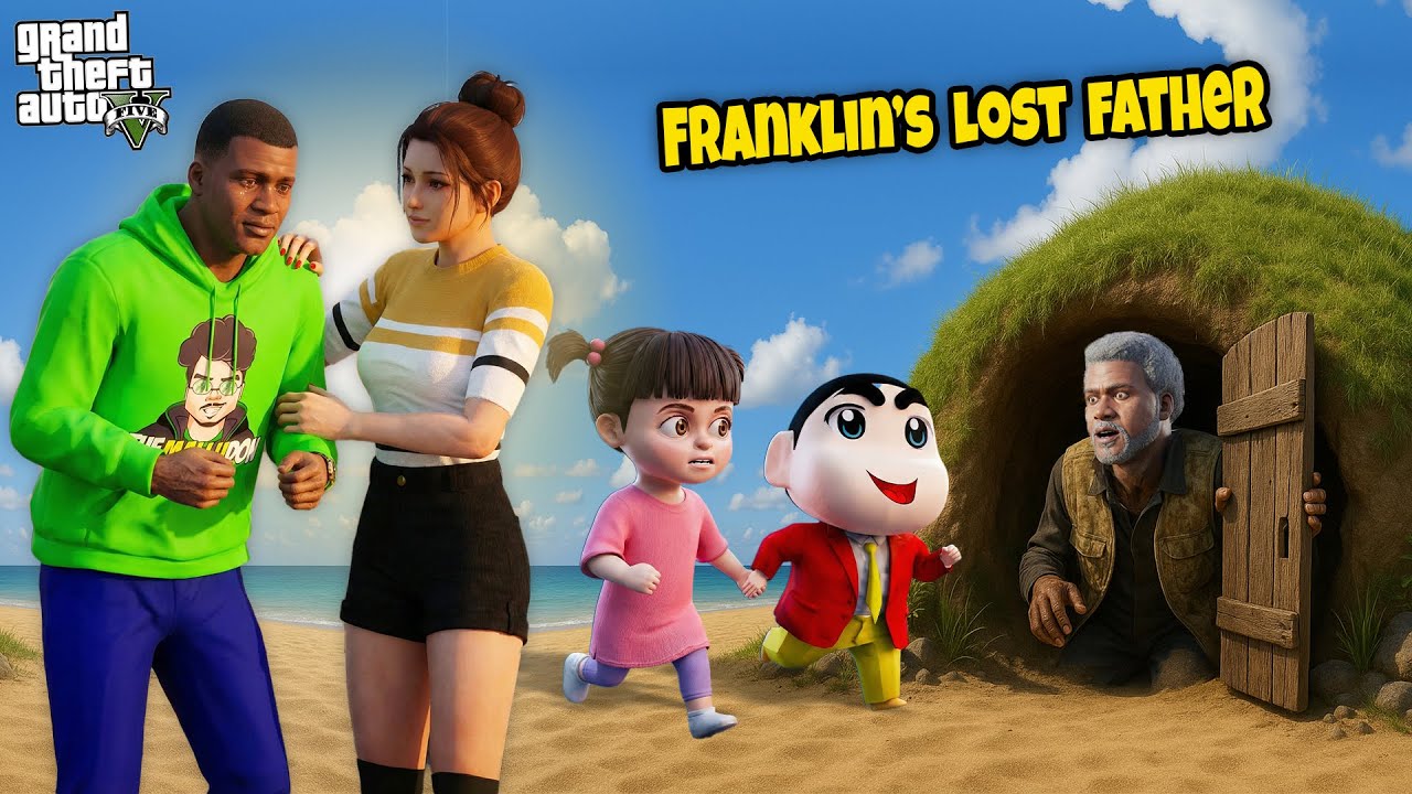 Shinchan Finds Franklin’s Lost Father on a Secret Island! 🎄😱 | GTA 5 Malayalam Story
