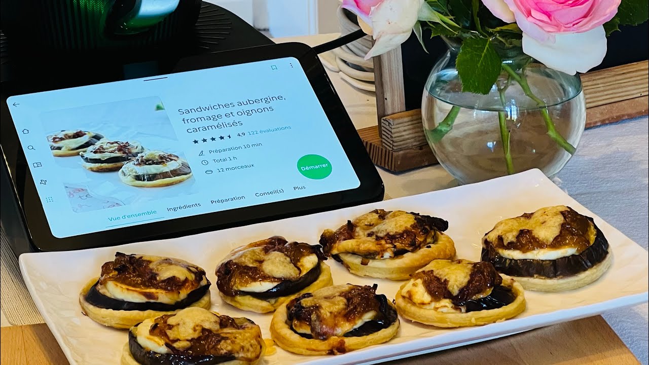 Thermomix/Sandwiches d'aubergine, fromage et oignons caramélisés/Cookidoo