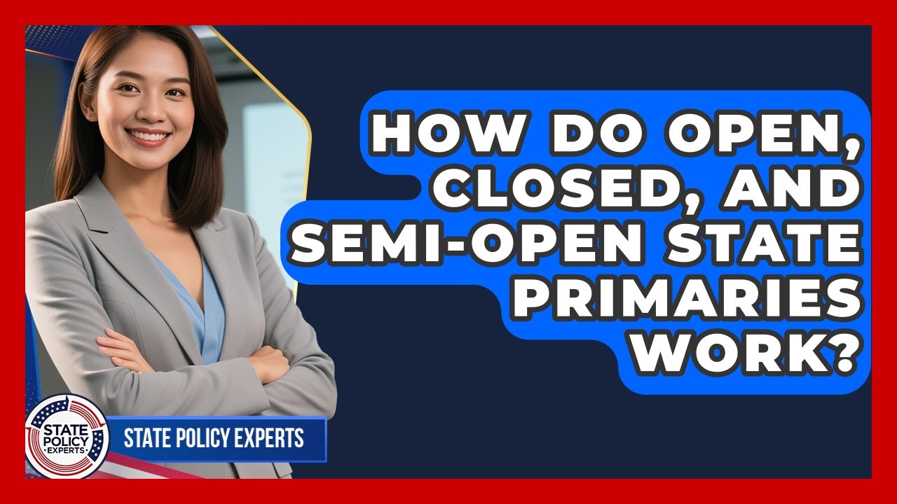 How Do Open, Closed, And Semi-open State Primaries Work? - State Policy Experts