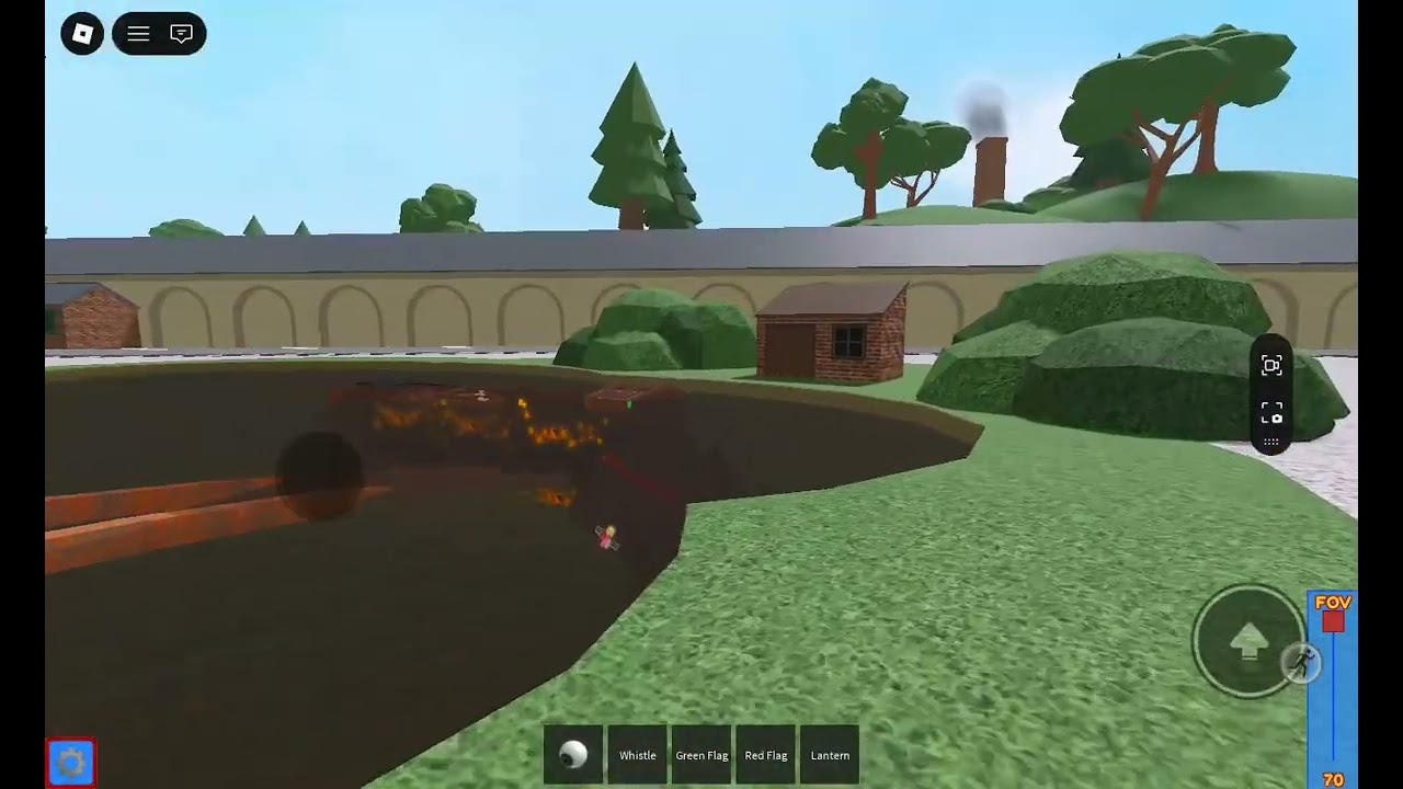 Simple train crash in blue trains friend