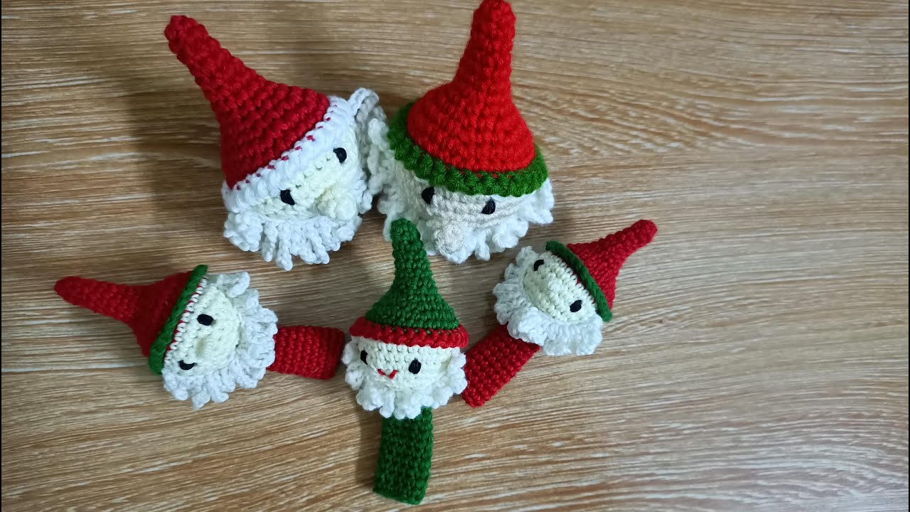 CROCHET A HEAD SANTA CLAUS AMIGURUMI #CROCHTET #SANTACLAUS #NOEL