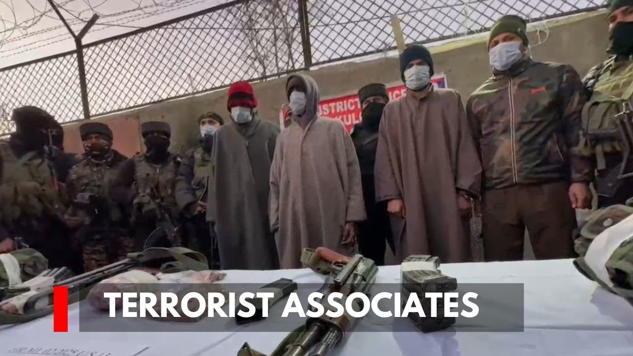 3 Terrorist Associates Arrested in Kulgam