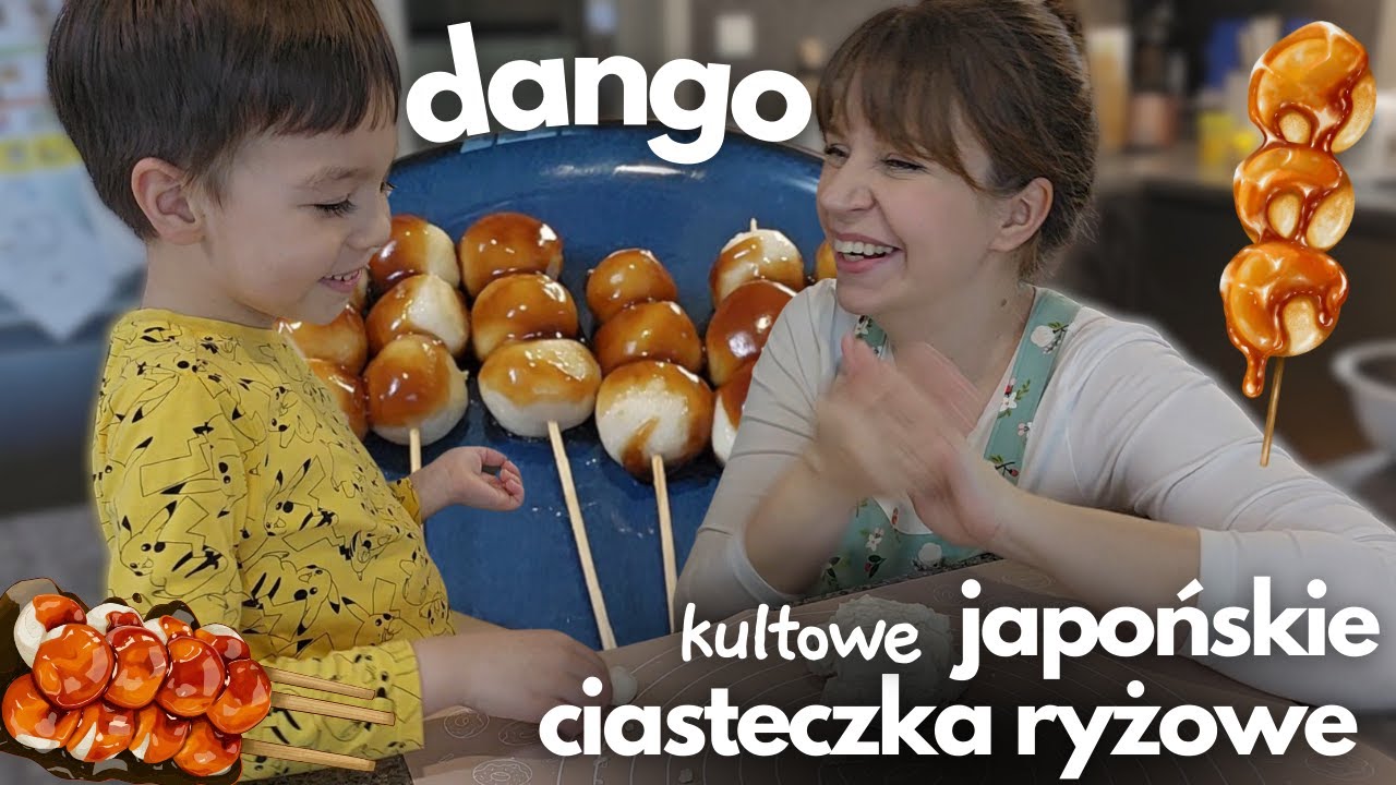 Dango 🍡 - kultowe japońskie ciasteczka/kluski ryżowe - bardzo szybki przepis na pyszny deser