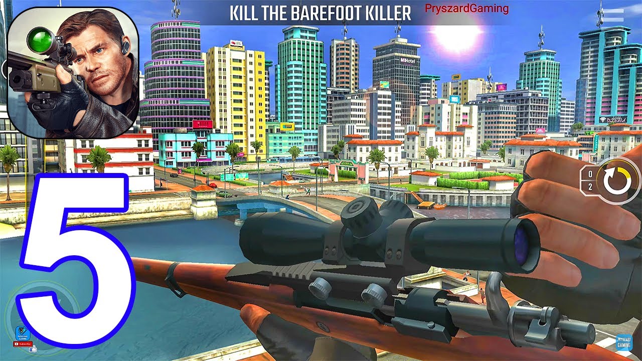 Pure Sniper: City Gun Shooting - Gameplay Walkthrough Part 5 Zone 2 Miami Level 13 - 21 (Android,iOS