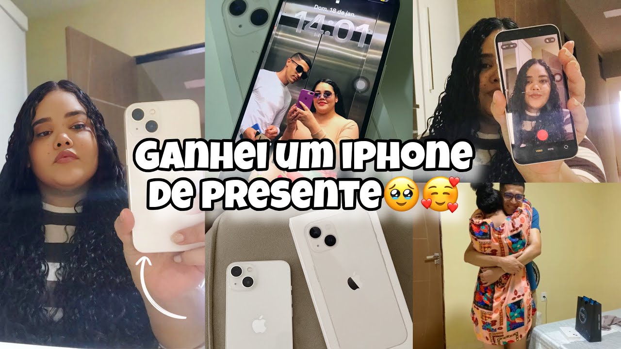 GANHEI UM IPHONE/PRESENTE ANTECIPADO DE ANIVERSÁRIO!🥰🥹
