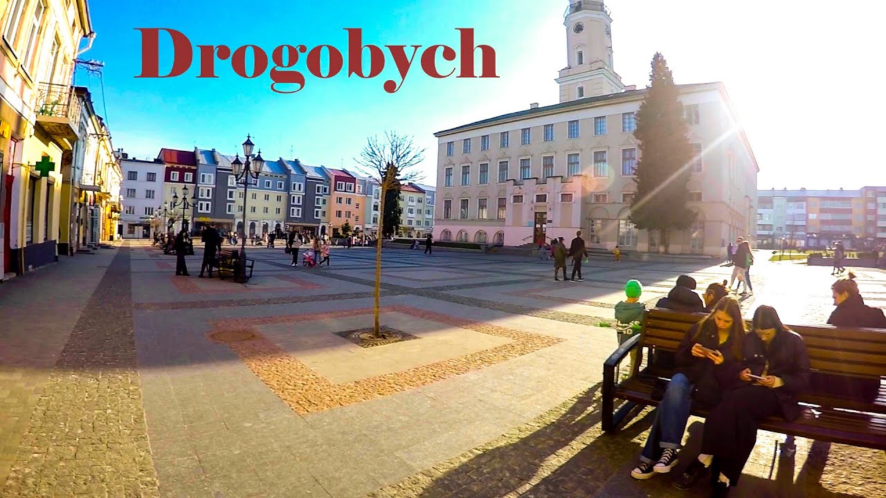 Walking in Drogobych (Дрогобич, Drohobycz), Lviv region, during the war in Ukraine 2023 (part 1) 🇺🇦