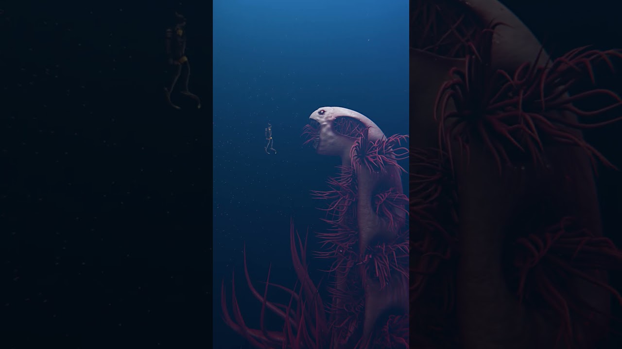 Don't dive too deep, it's really scary #thalassophobia #deepsea #shorts