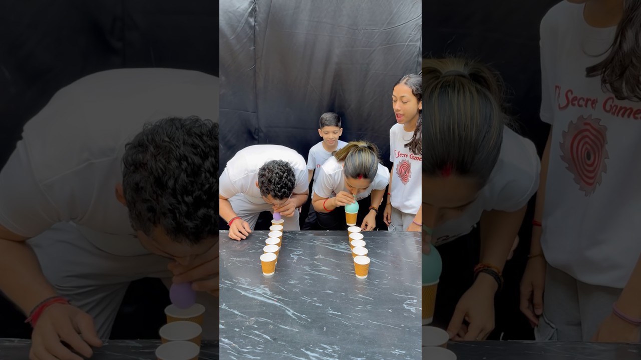 Glass Picking With Balloon Challenge, So Much Fun! #funny #games