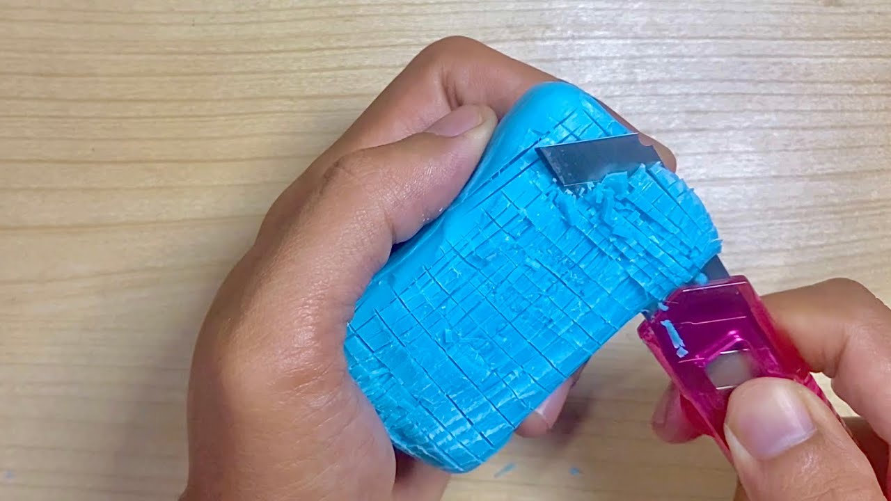 Relaxing Soap Carving ASMR. Satisfying Soap Cutting. Jabón Relajante Tallado. Corte de jabón