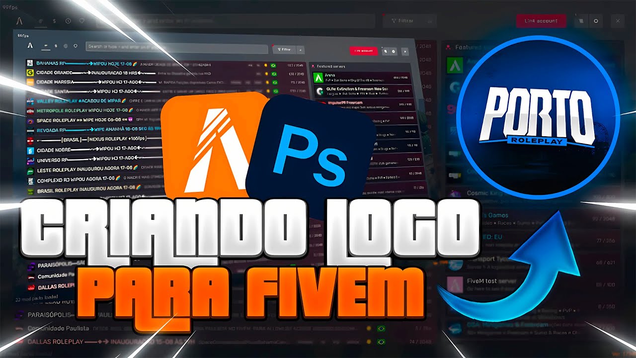Como Criar uma Logo Insana para Seu Servidor FiveM ⚡ (Passo a Passo)