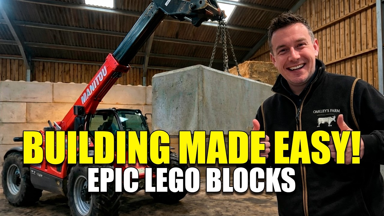 Бетонная стена из LEGO, построенная за считанные минуты | Лайфхак для строительства фермы!!