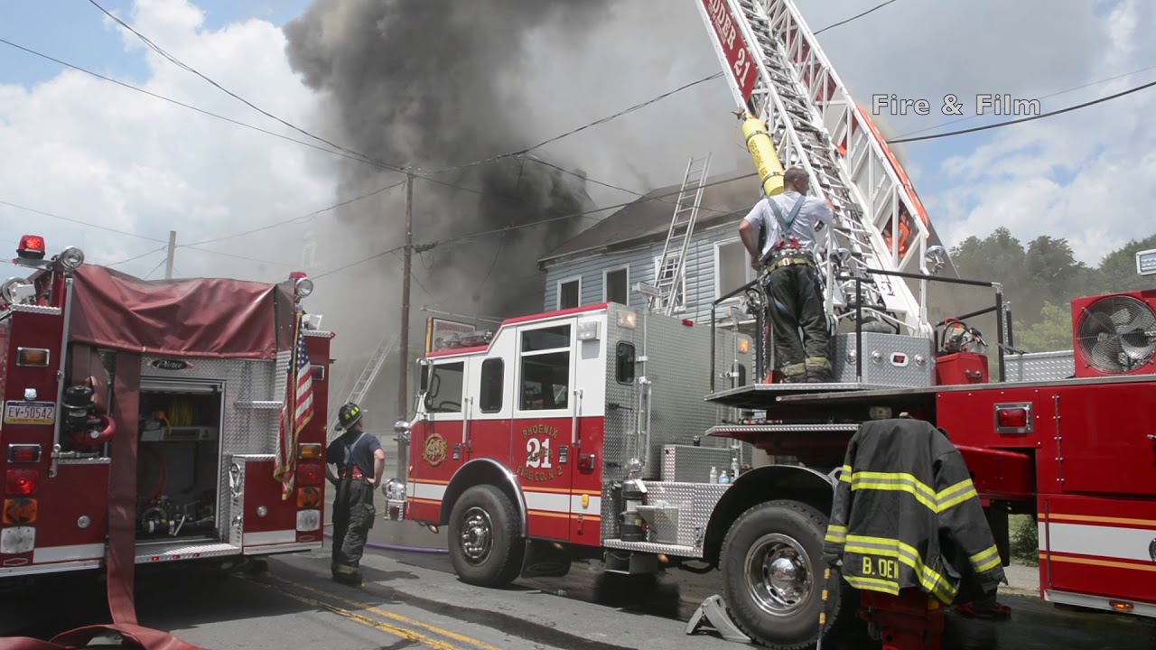 Multiple Alarm Fire - Port Carbon, PA - 07/12/2018