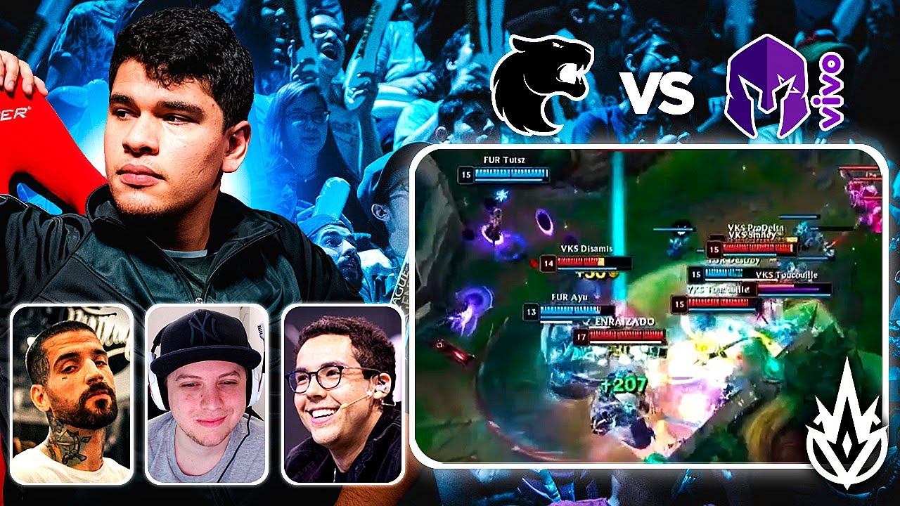 CBLOL - AYEL REAGINDO A FURIA x VIVO KEYD - ft. @yetz @aXt @brTToficial