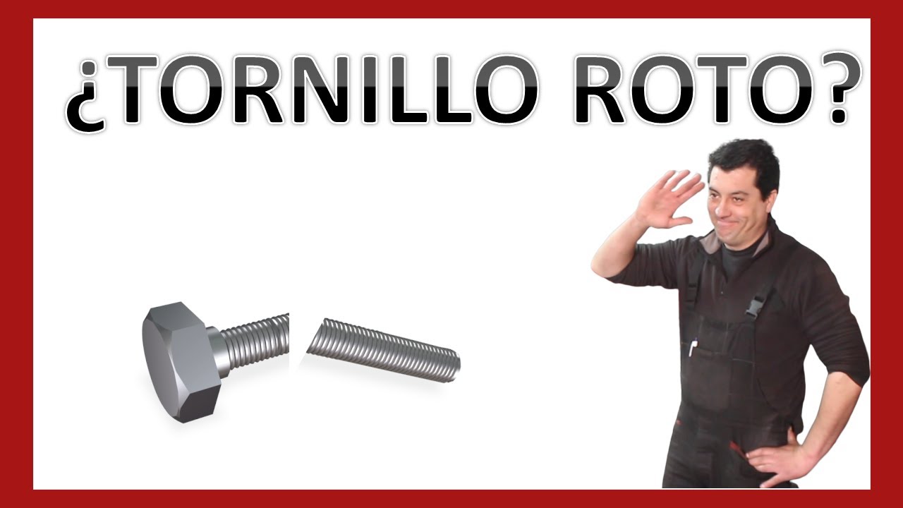 ¿Como sacar un tornillo o esparrago partido?